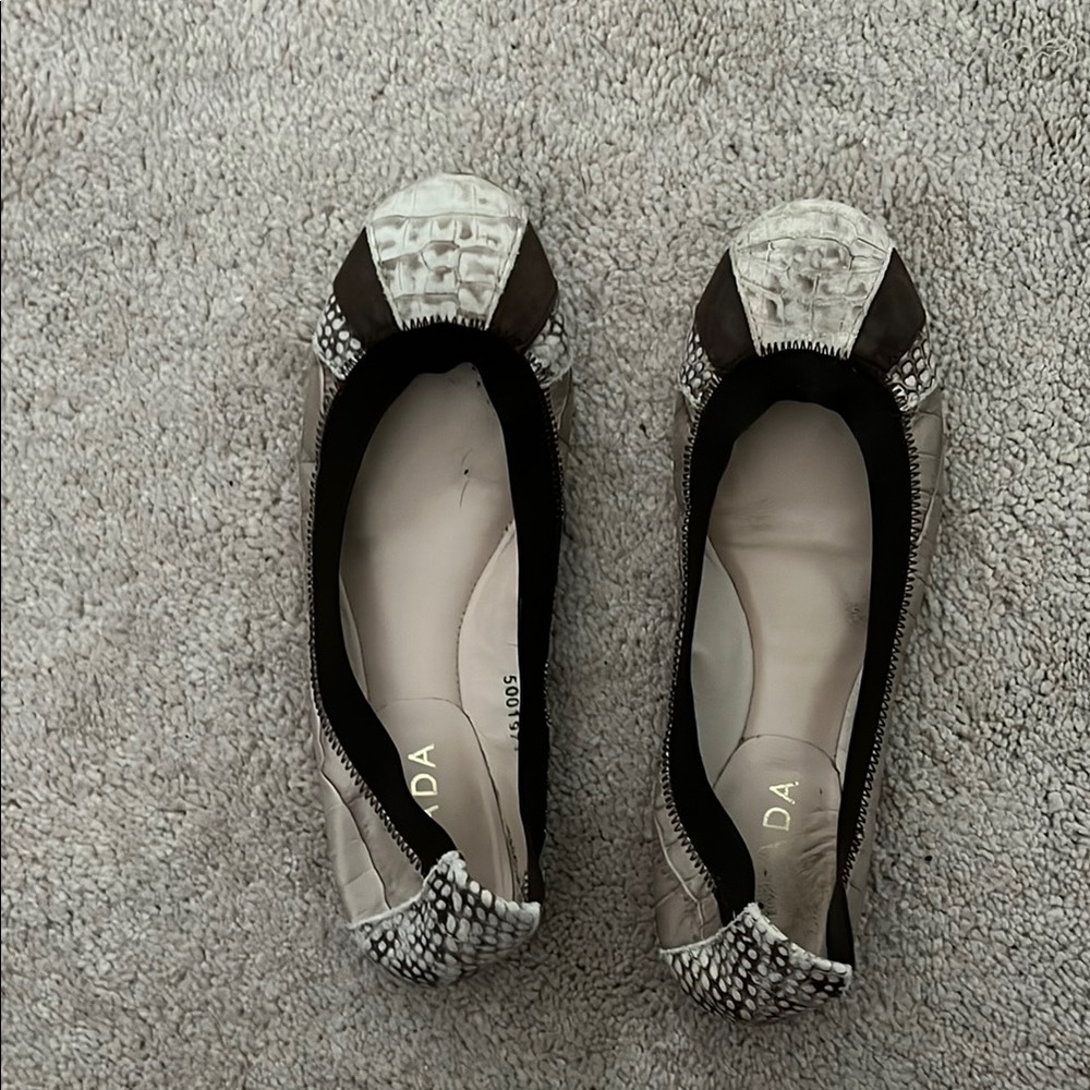 Escada worn ballet flats